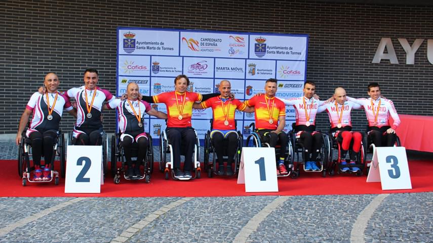 plata en el Team Relay del Campeonato de España de Ciclismo Adaptado